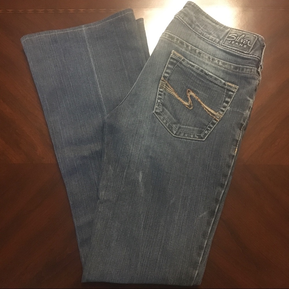 Silver Flared Jeans